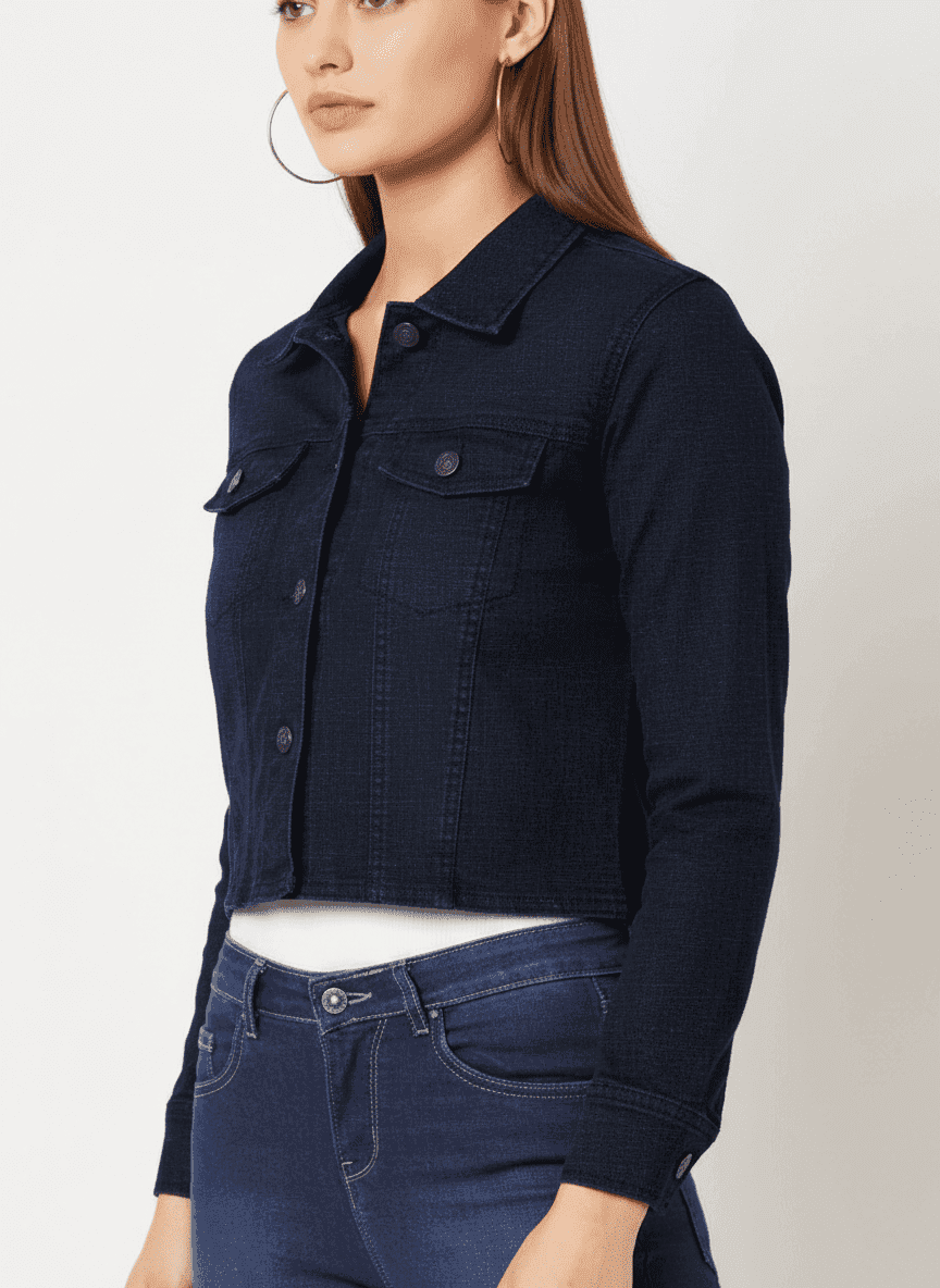 Cropped Basic Jacket