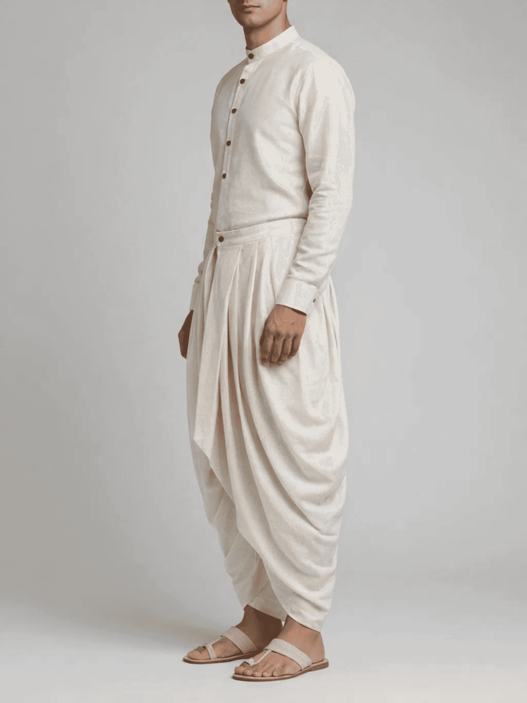 Pleated Men's Dhoti Pant