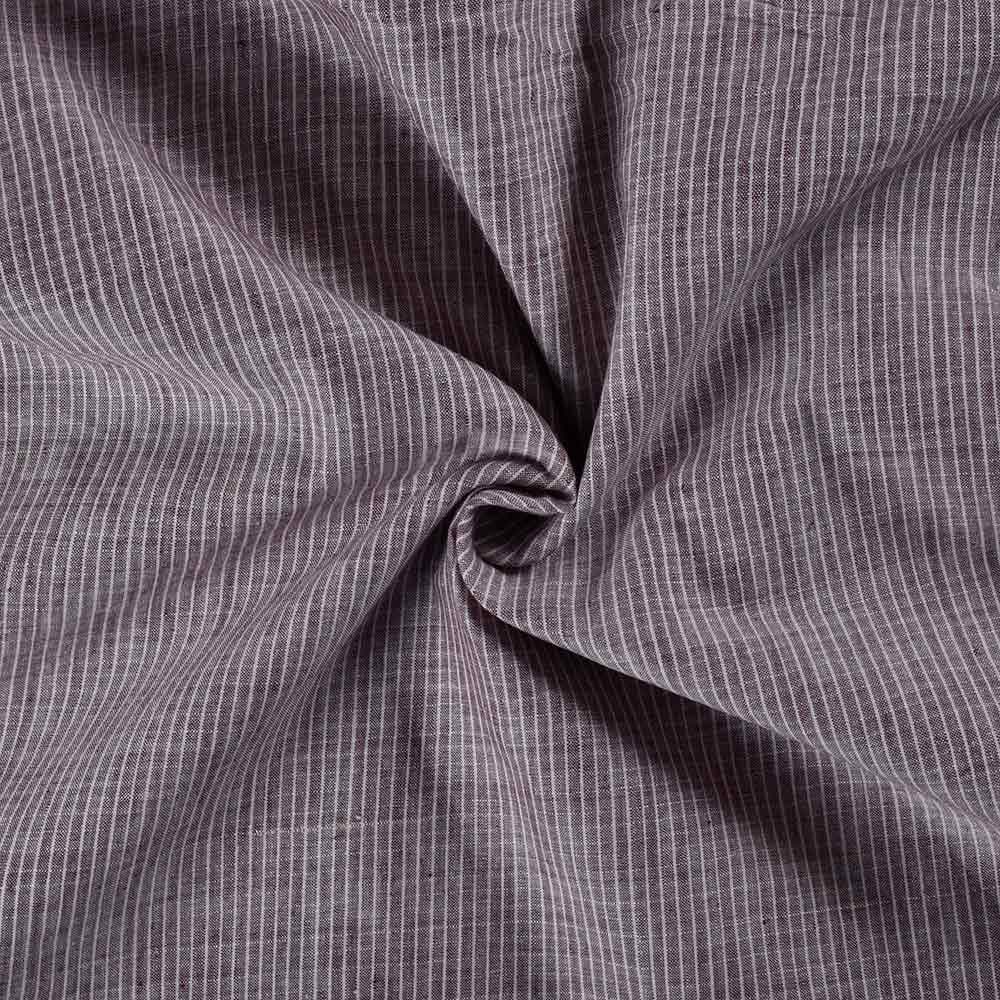 Stripe Mauve Pure Cotton 65 GSM Handwoven Fabric