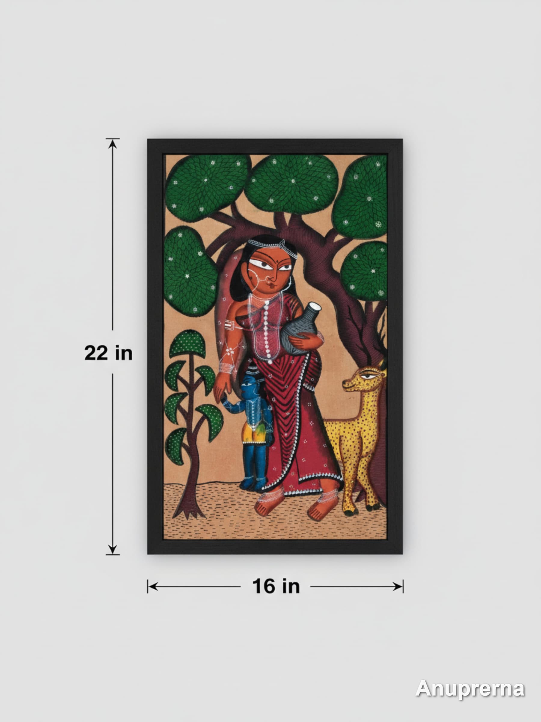 Krishna With Yashoda Maa Wall Art Decor