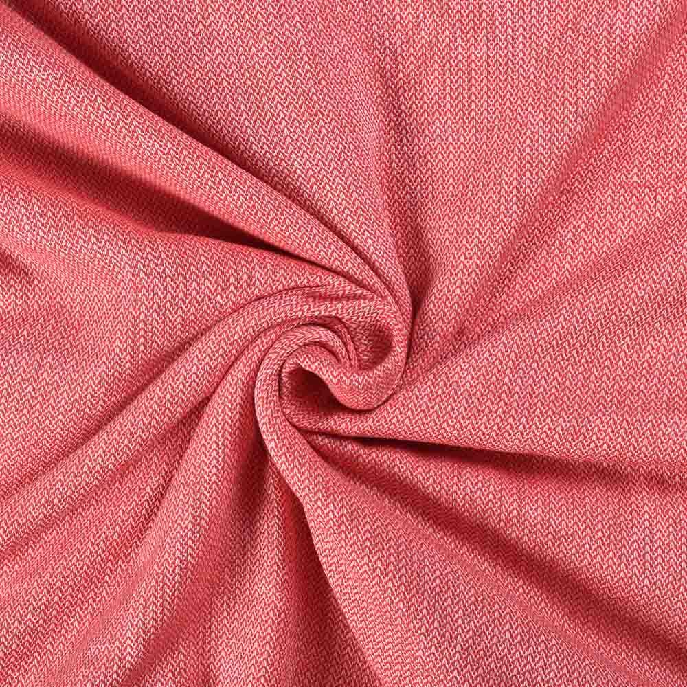 Herringbone Orange Pure Cotton 100 GSM Handwoven Fabric