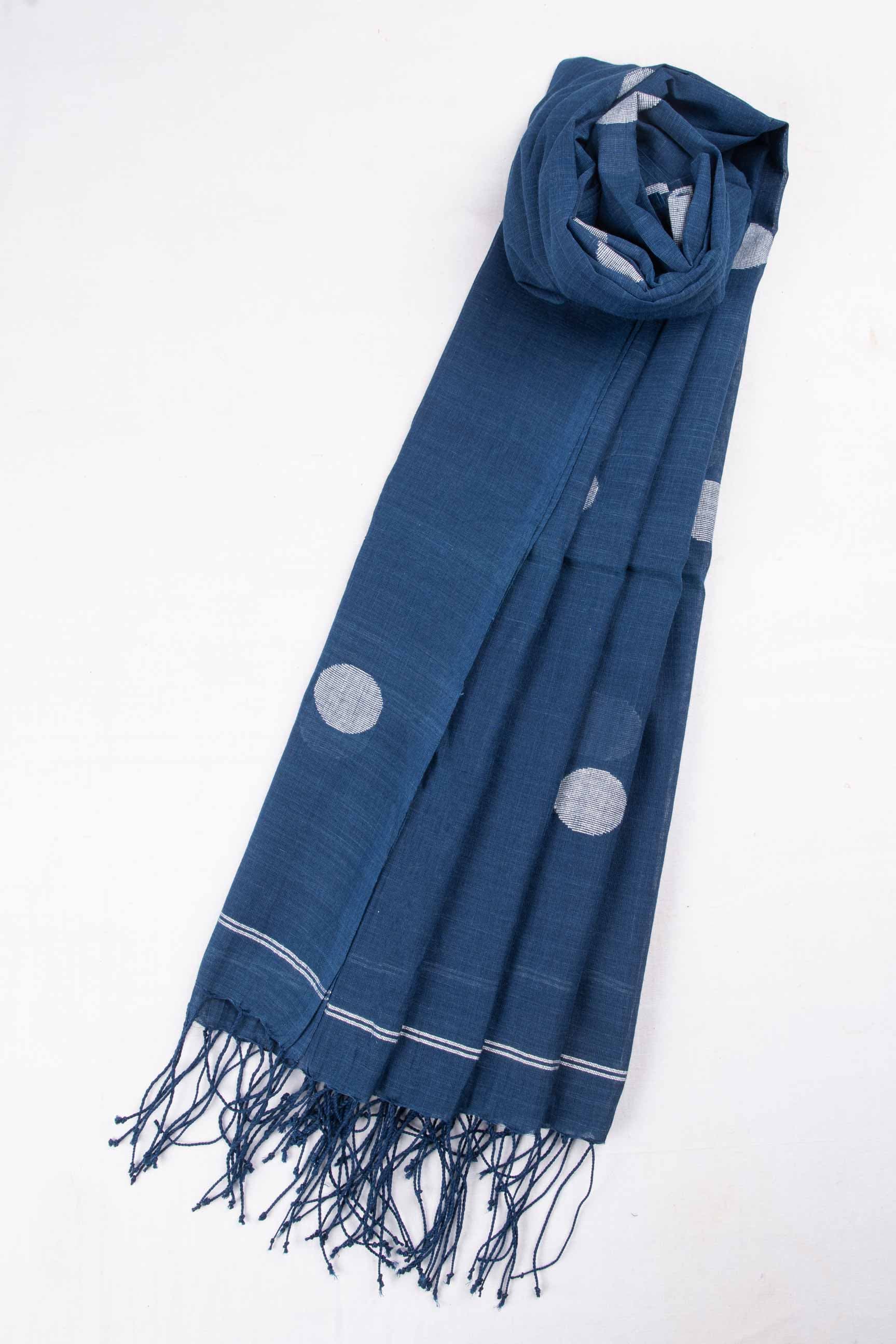 Handwoven Blue Scarf