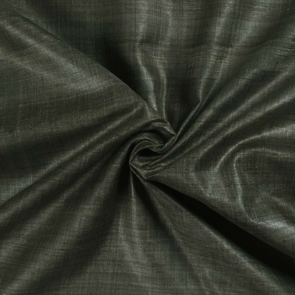 Plain Green Pure Matka 110 GSM Handwoven Fabric 22