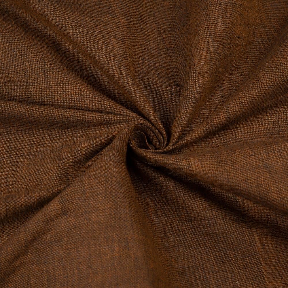 Cross Colour Mustard Pure Cotton 95 GSM Handwoven Fabric B11