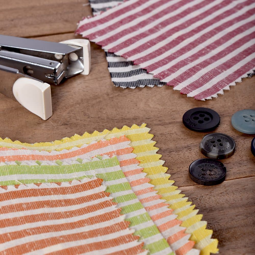 Dyed Stripes & Checks Khadi Cotton Design Swatches (4 *4 Inch, 60 GSM - 300 GSM, Up to 100 Swatches)
