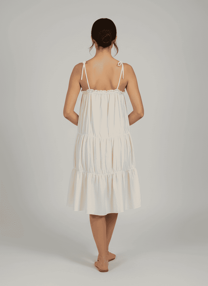  Adjustable Spaghetti Strap Sleeveless Dress-Casual Loose Tiered Ruffle Cami Long Maxi  Dress