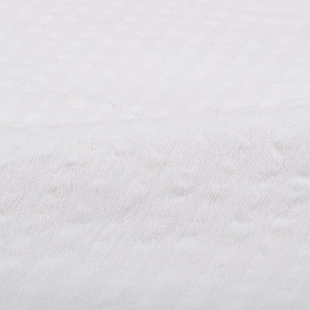 White Stripe Cotton 109 GSM Fabric - Bleached White & Dyeable