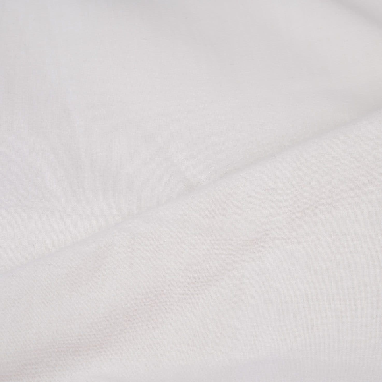 Plain White Natural Organic Khadi Cotton 114 GSM Fabric