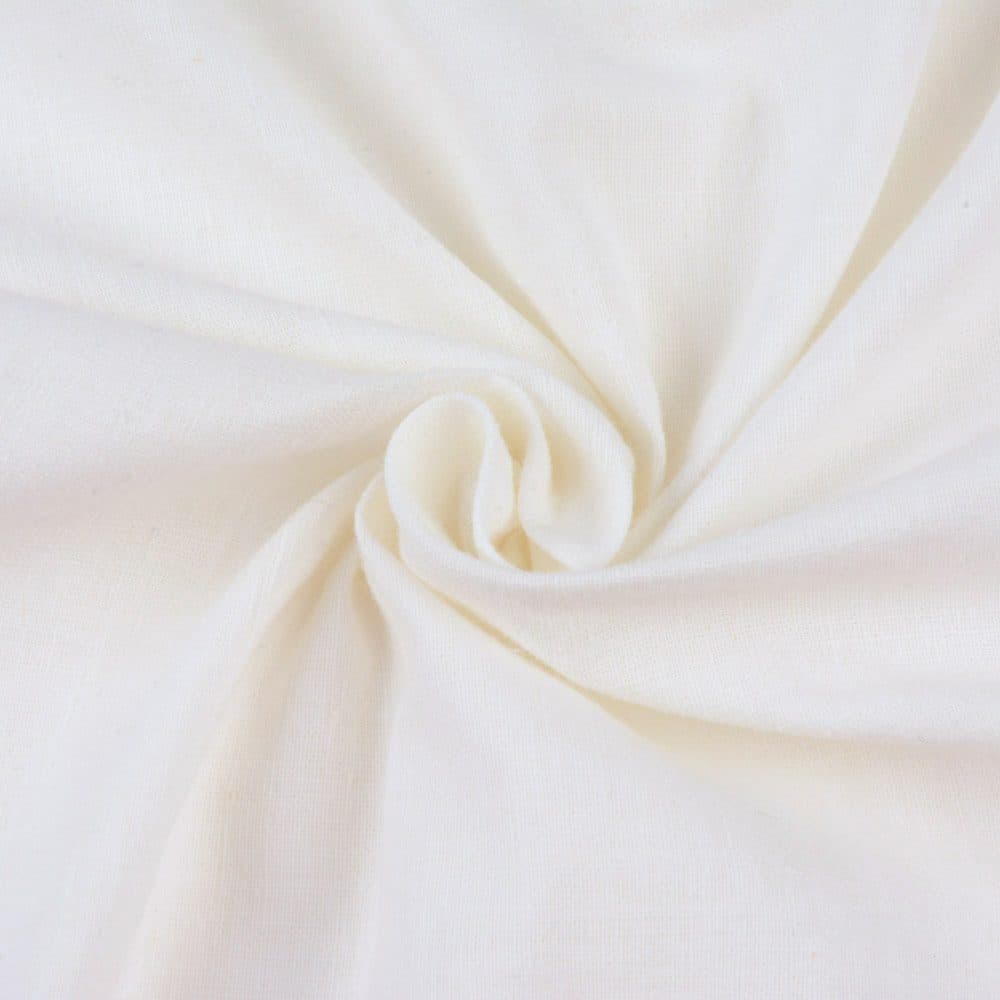 White Handspun & Handwoven Khadi 111 GSM Fabric - Bleached & Dyeable