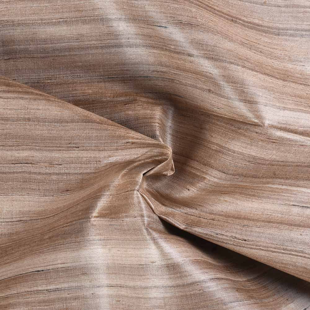 Plain Natural Pure Tussar Silk 80 GSM Handwoven Fabric