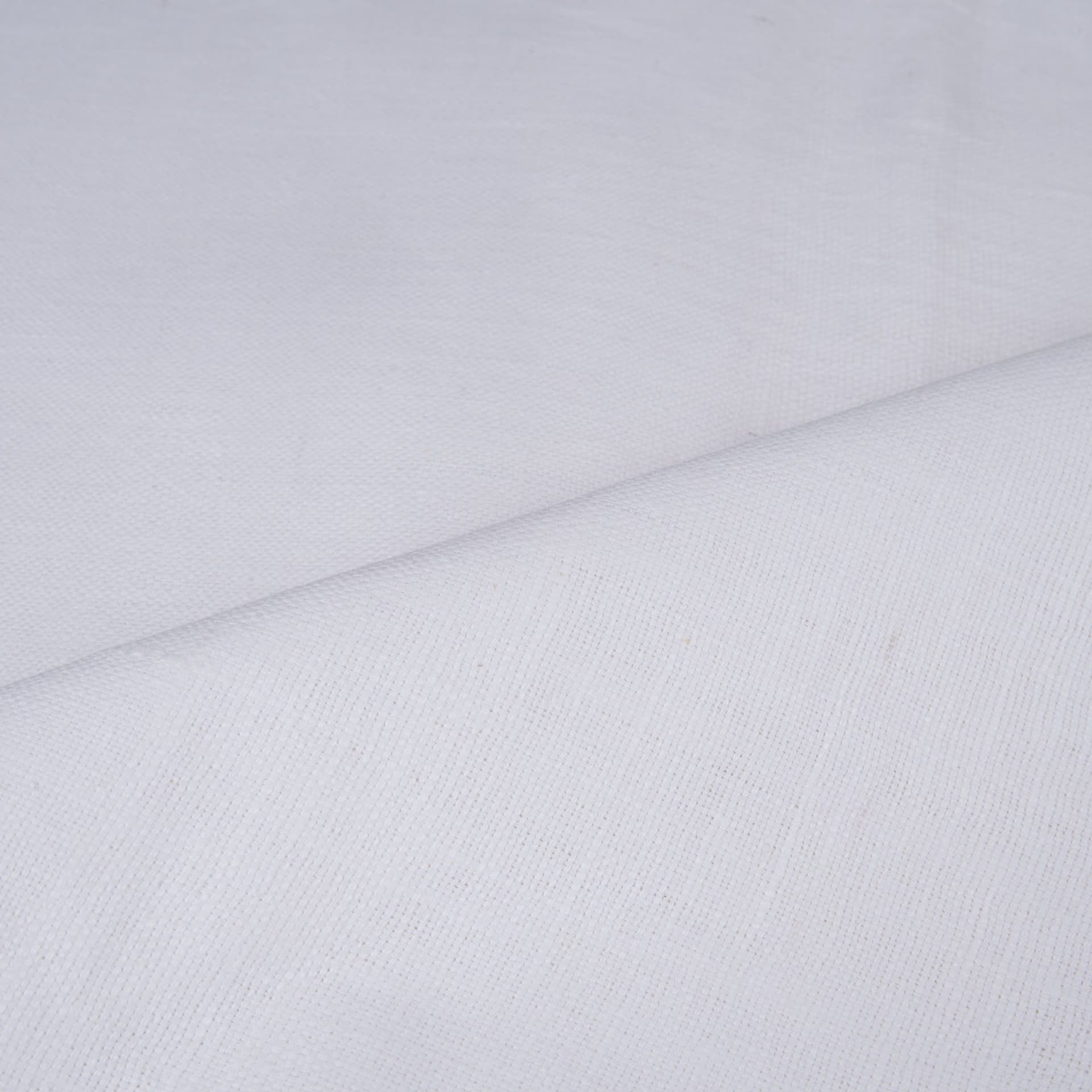White Handspun & Handwoven Khadi Cotton 161 GSM Fabric - Bleached & Dyeable