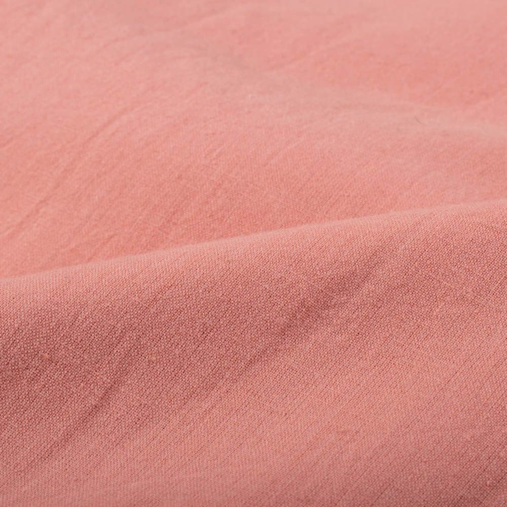 Plain Peach Pure Cotton 92 GSM Handwoven Fabric