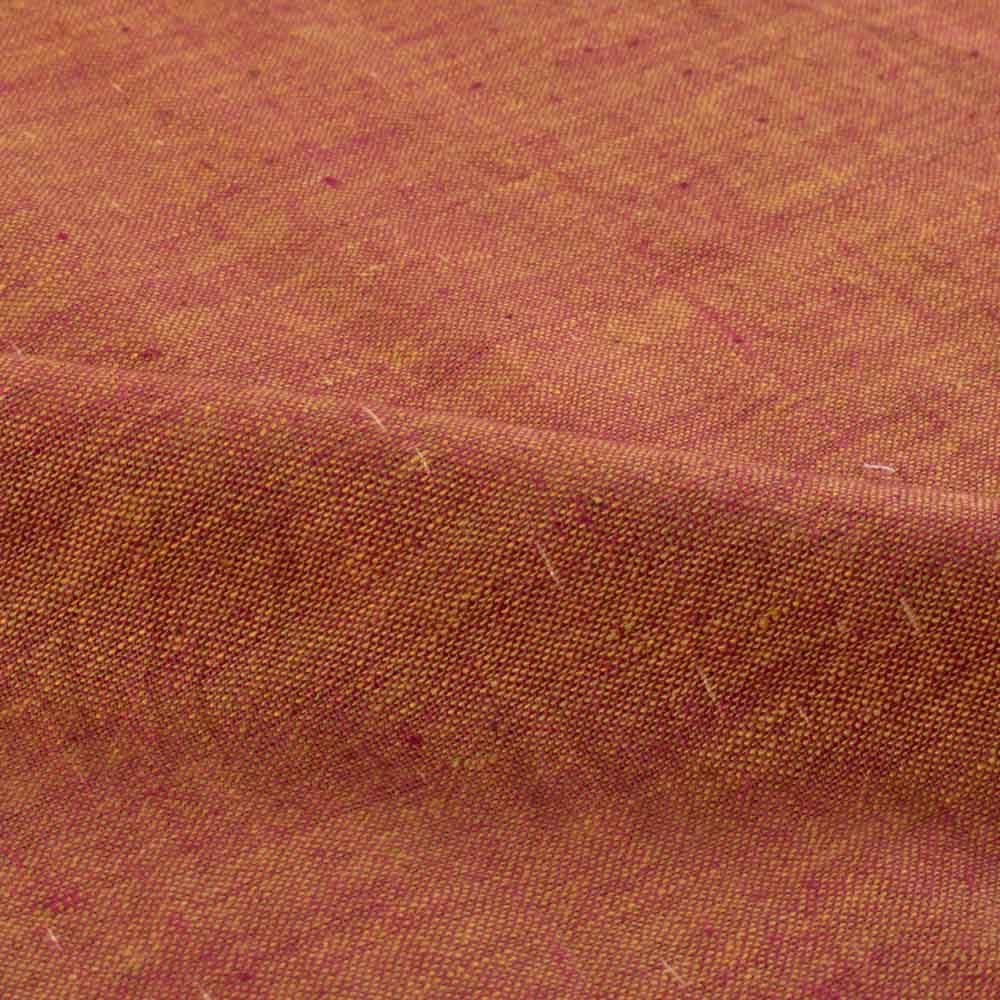 Plain Brown Khadi 142 GSM Fabric - Handspun & Handwoven