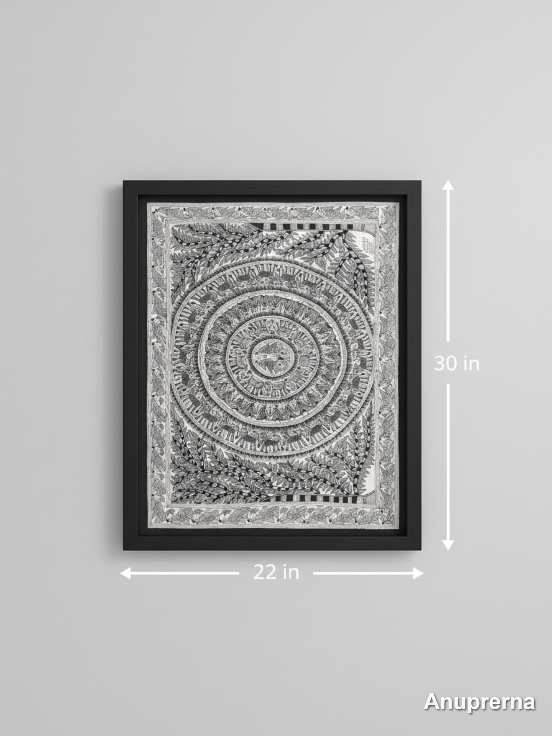 The Forest Ritual Madhubani Wall Art Decor