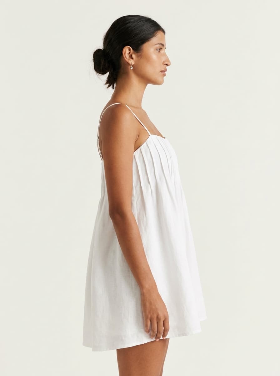 Pleated Lose Romper