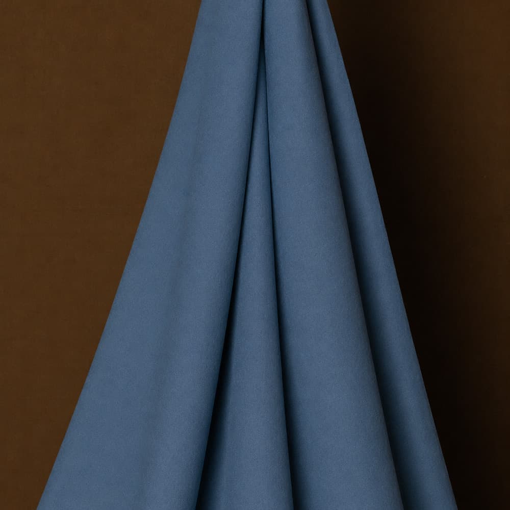 Plain Blue Color Pure Cotton 105 GSM Handwoven Fabric