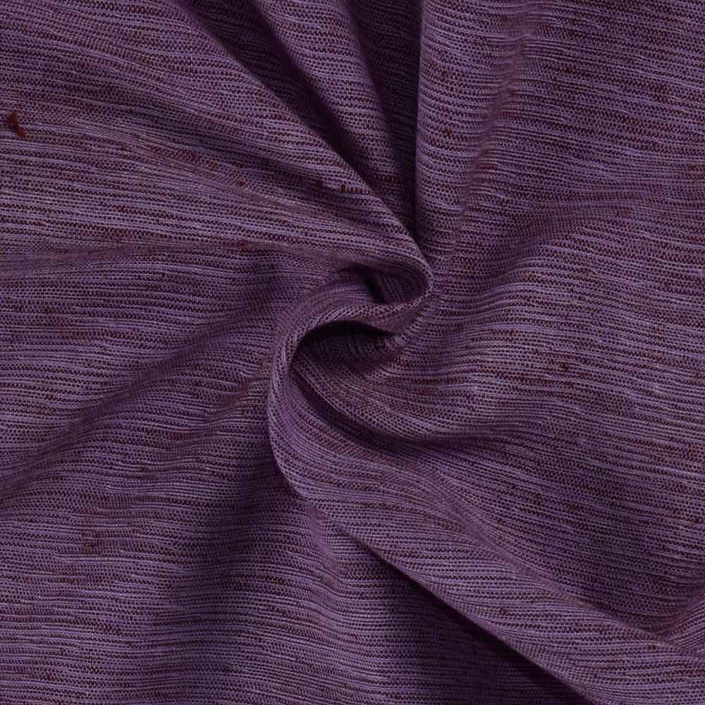 Chambray Purple Khadi Cotton 158 GSM Handwoven Fabric Mt13