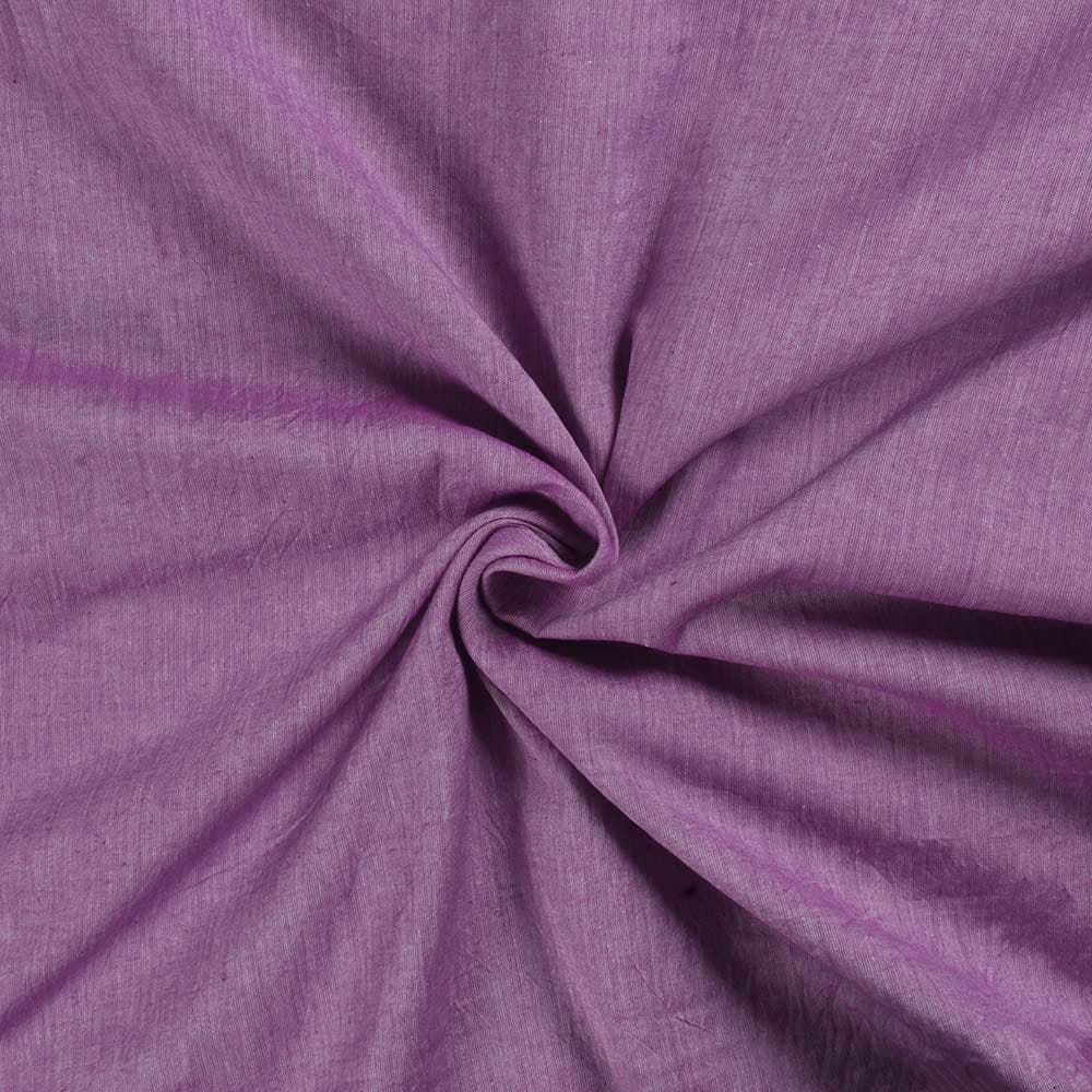 Plain Purple Pure Cotton 74 GSM Handwoven Fabric