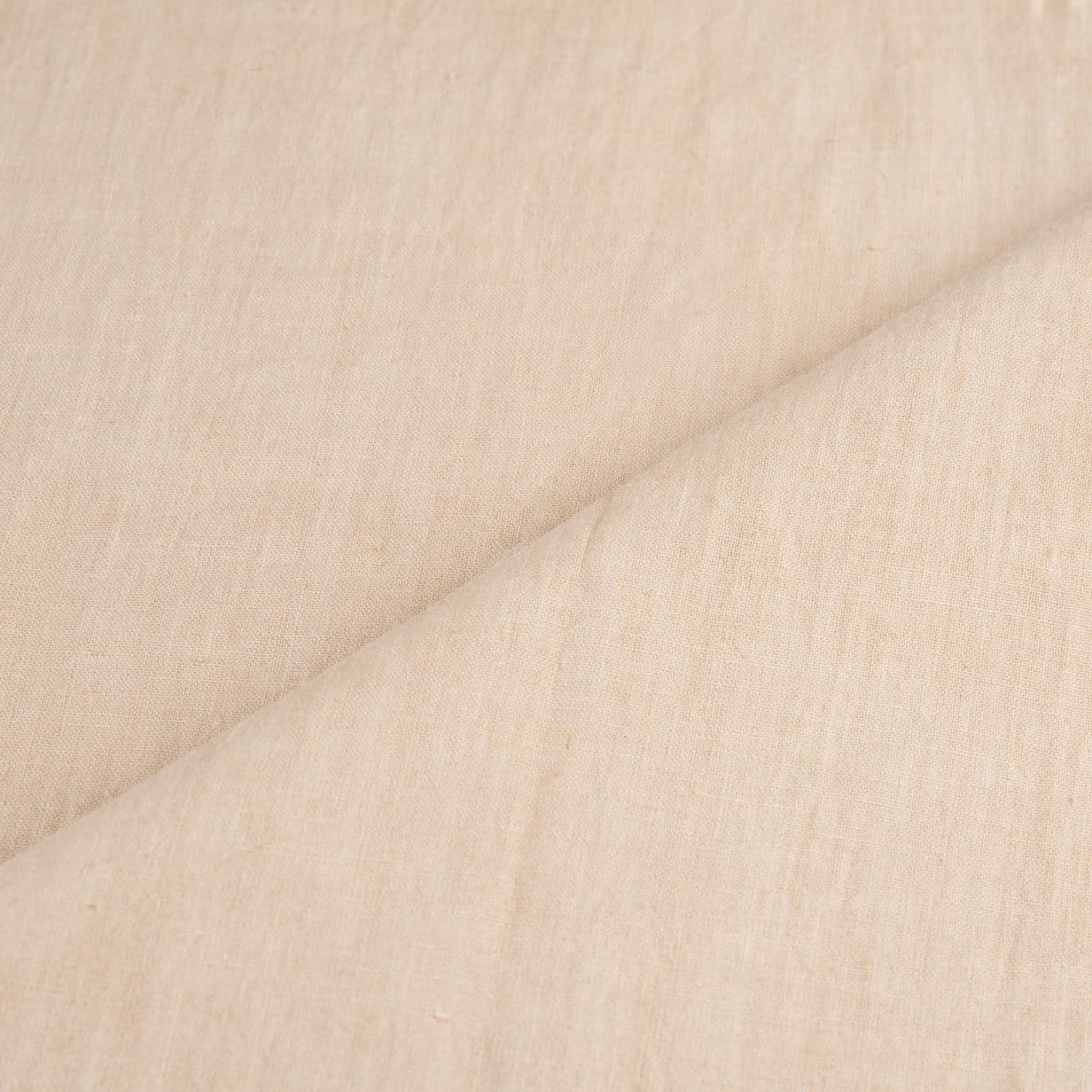 Plain Light Khaki Natural Harad Dyed 115 GSM Handwoven Cotton Fabric