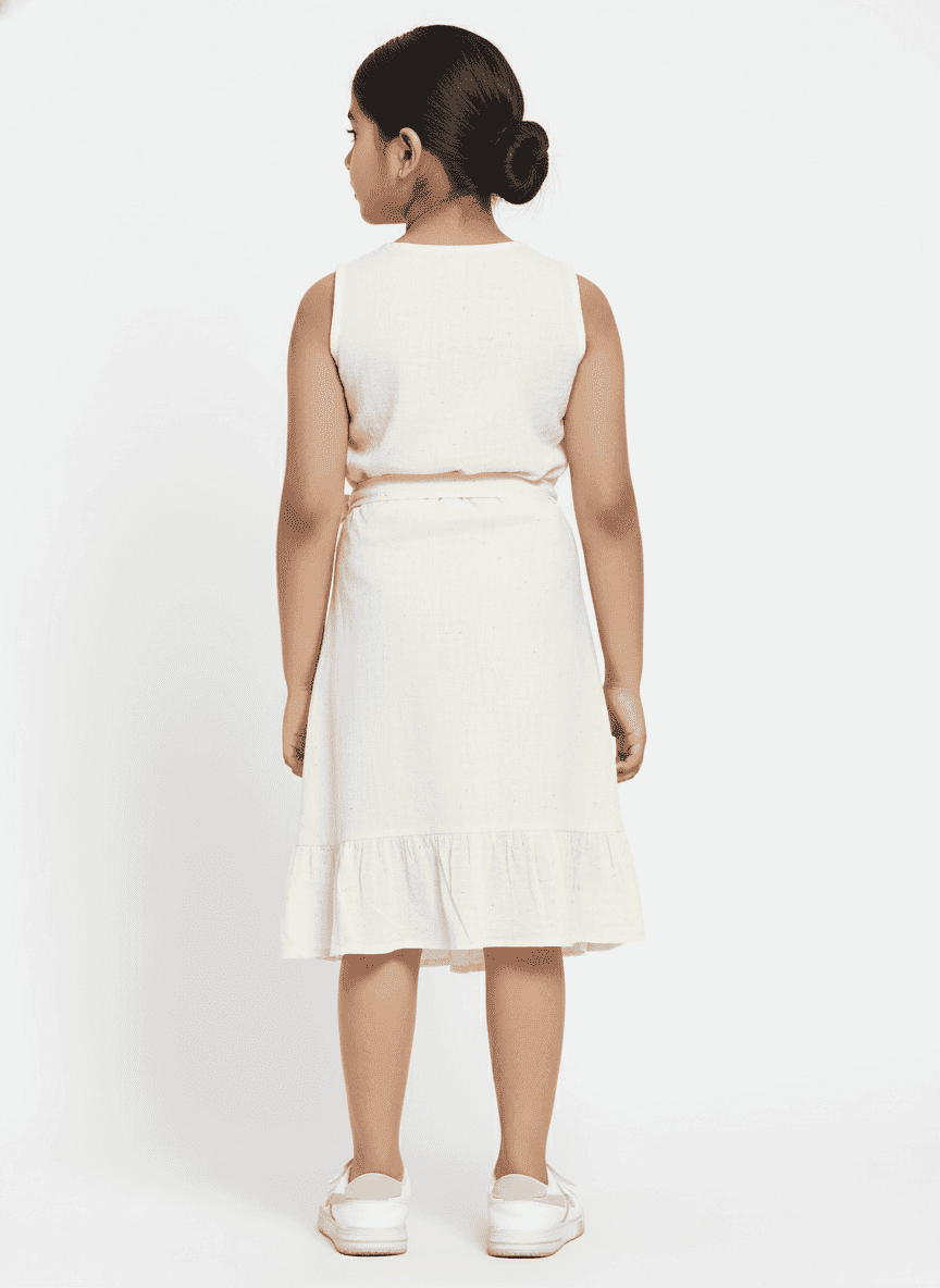 Ruffled & Wrapped Kid's Skirt
