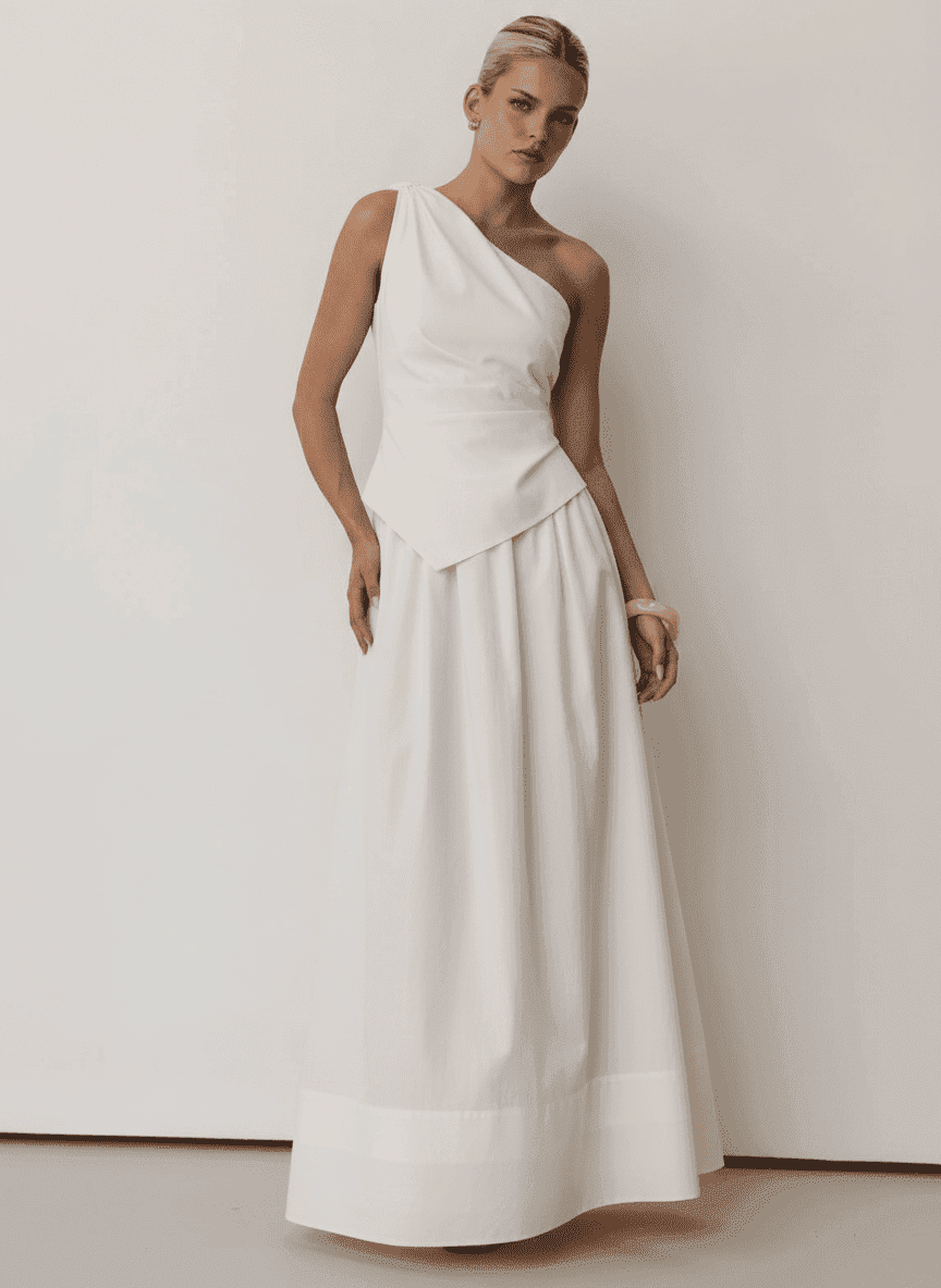 One Shoulder Top & Maxi Skirt Co-ord Set