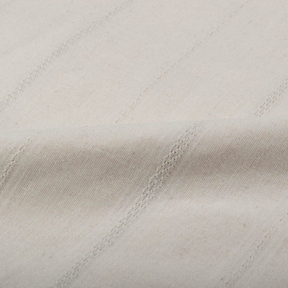 Ecru Jacquard Self Design 165 GSM Pure Cotton Handwoven Fabric