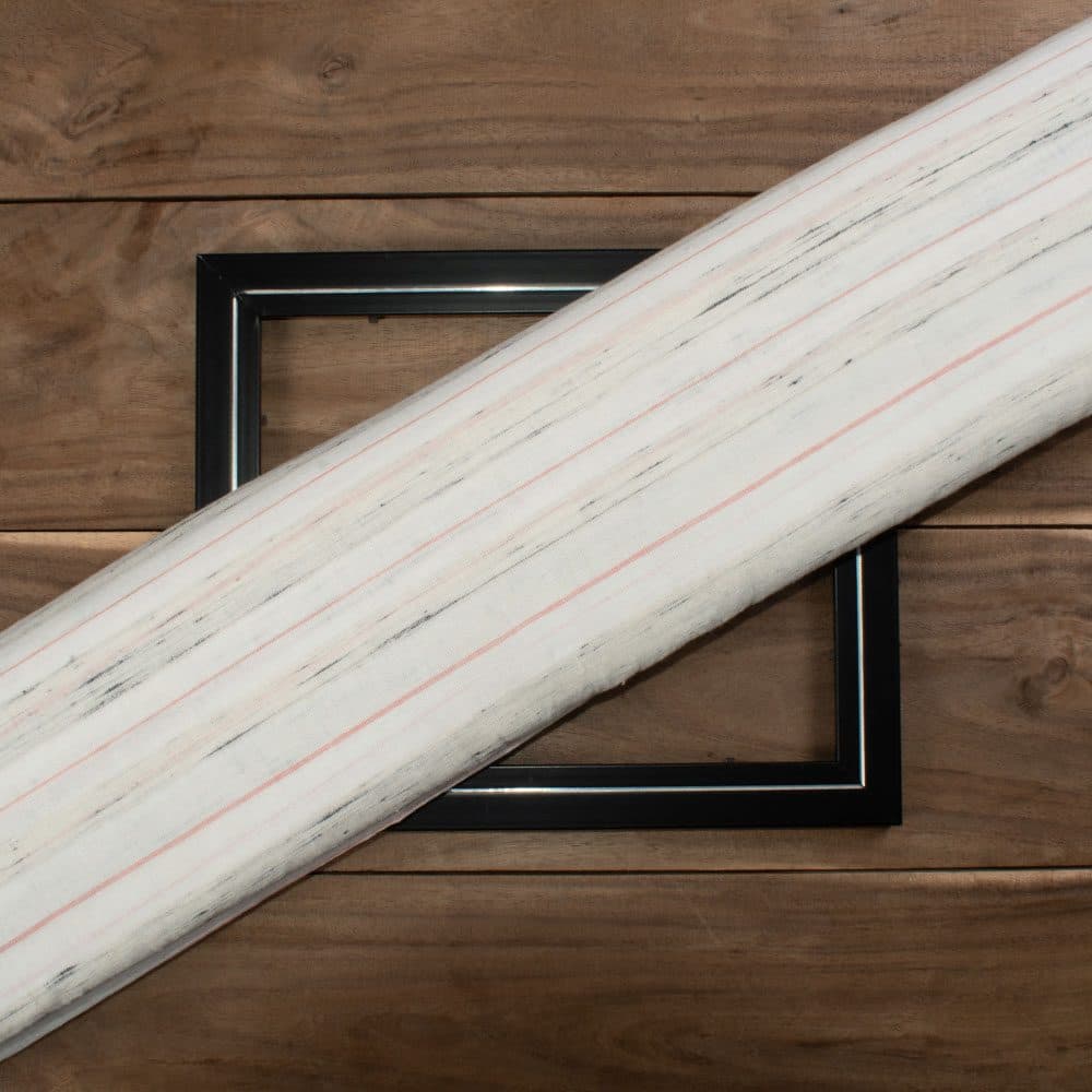 Stripe White Pink Black Yarn Tie Dye 90 GSM Khadi Cotton Handwoven Fabric