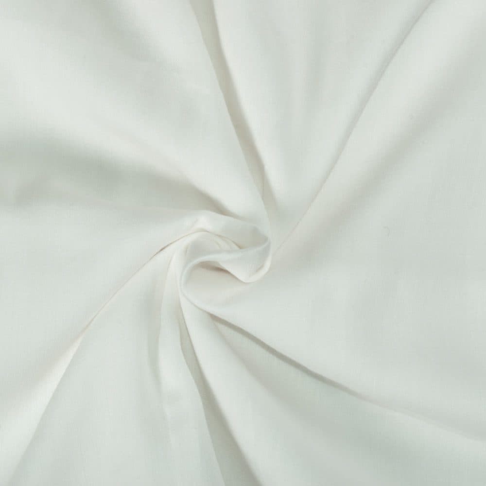 White Recycled Cotton 80 GSM Fabric 