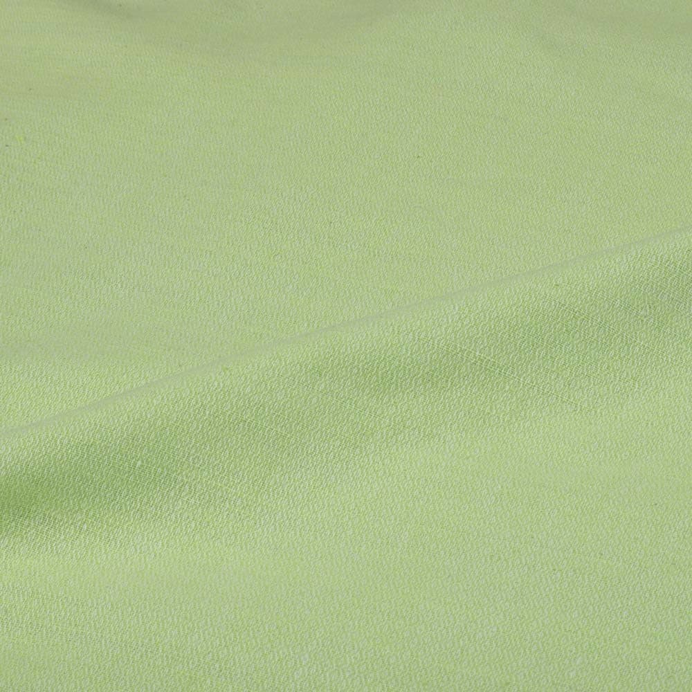 Diamond Twill Lime Green Cotton Khadi 120 GSM Handwoven Fabric