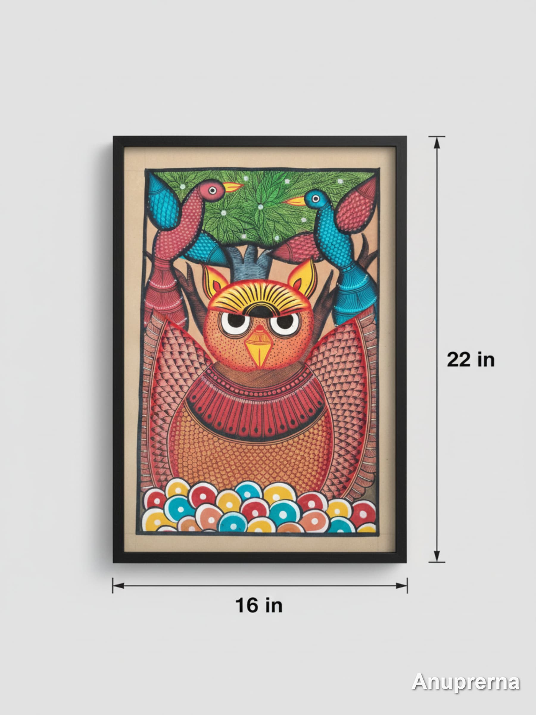 Birds in the Forest Pattachitra Wall Art Decor