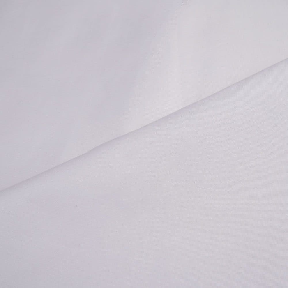 Plain White Pure Cotton 190 GSM Fabric - Bleached Dyeable & 36 Inch Width