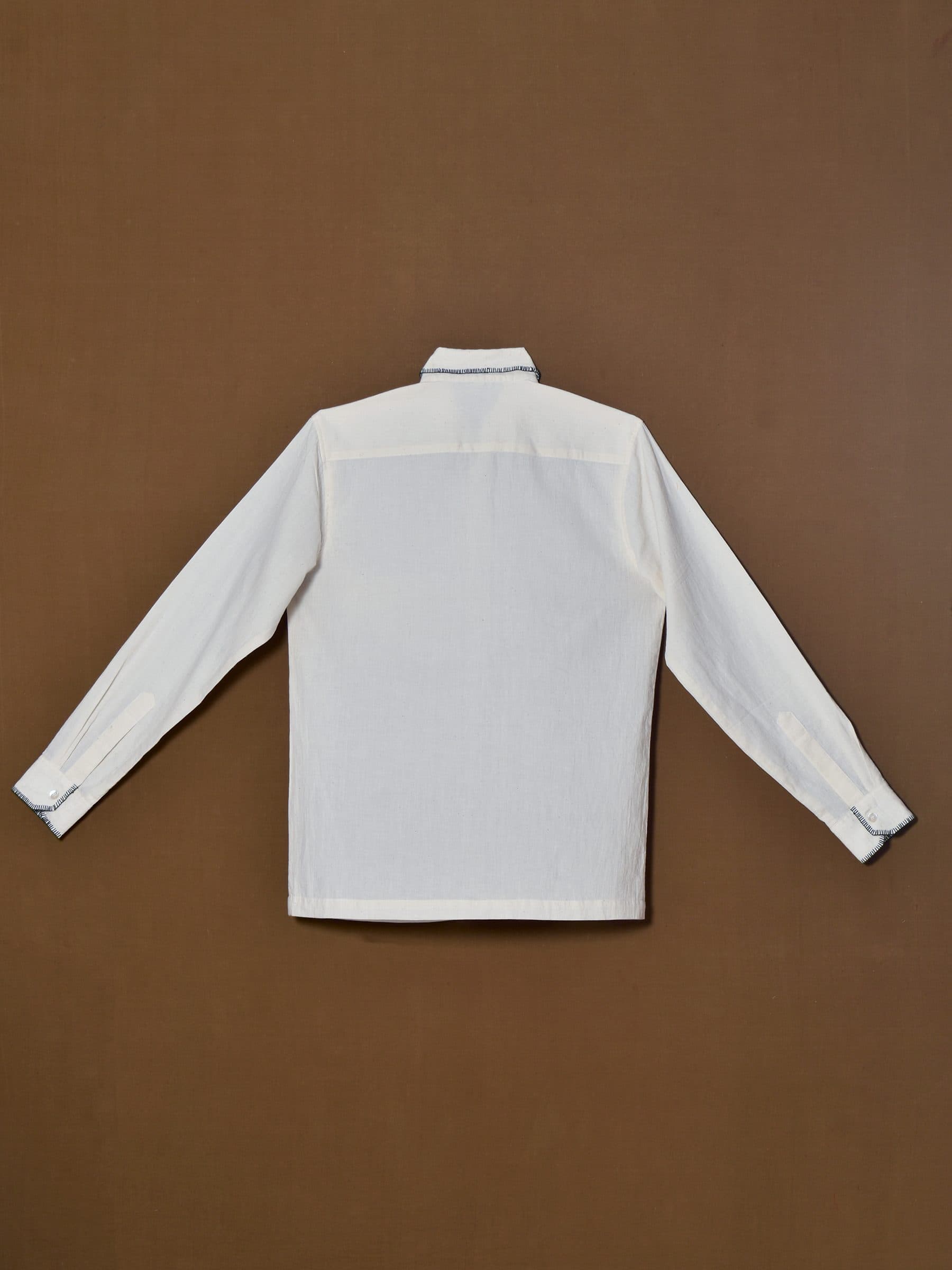 Buttonhole Stitched Embroidered Shirt