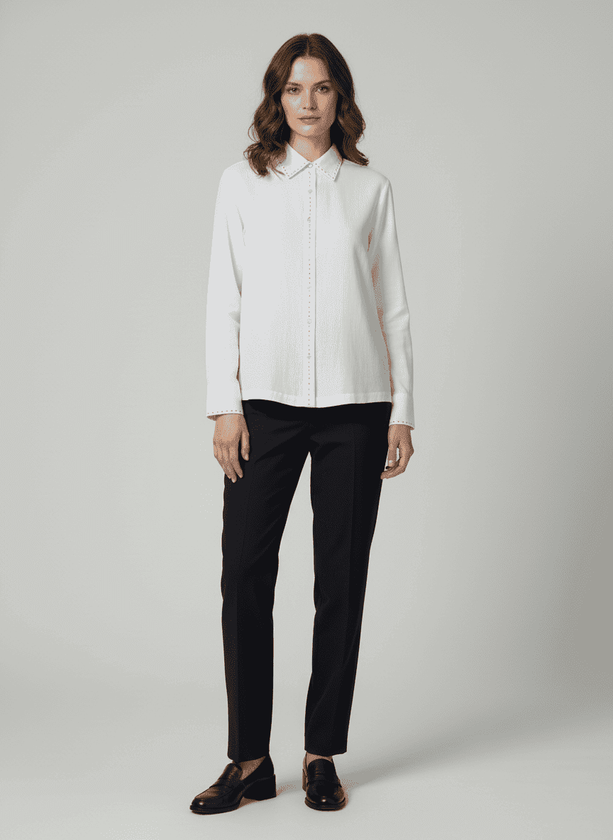 French Not Embroidered Shirt