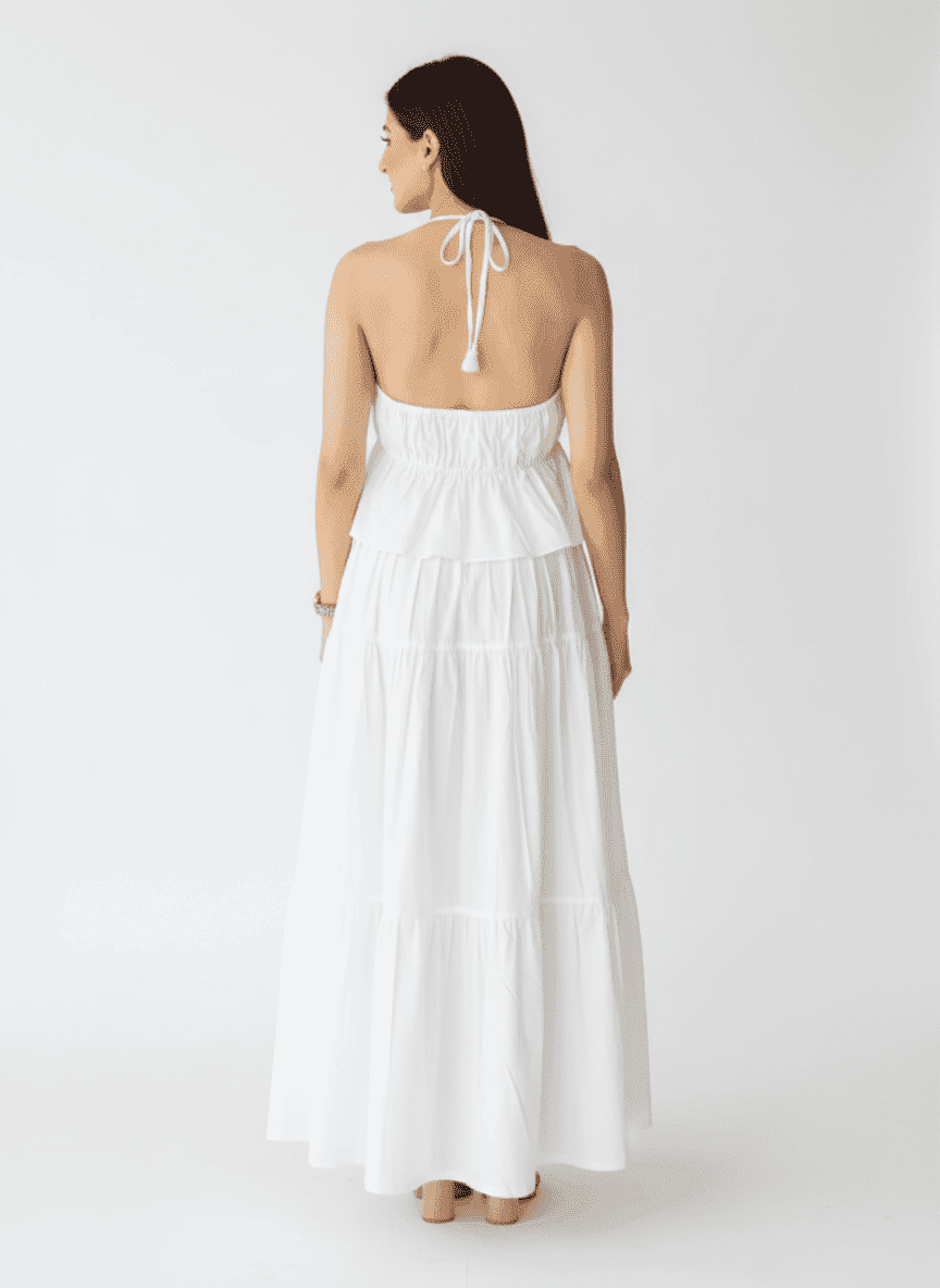 Tie Up Top & Tiered Skirt Co-ord Set