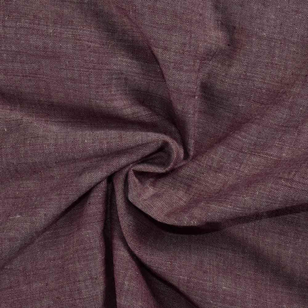 Chambray Grey Khadi Cotton 105 GSM Handwoven Fabric L