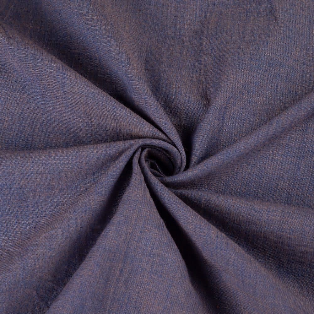 Cross Colour Purple Khadi Cotton 65 GSM Handwoven Fabric