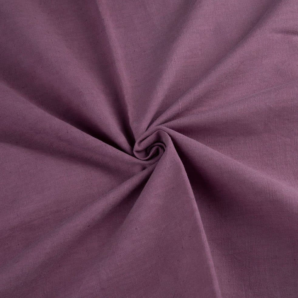 Plain Dark Violet Natural Lac Dyed 115 GSM Handwoven Cotton Fabric