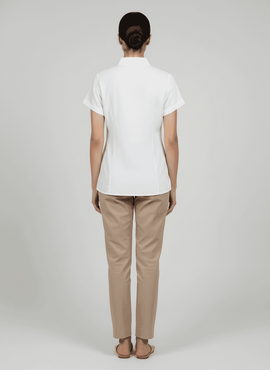 Freestyle Polo Collared Shirt With Center Placket Buttons