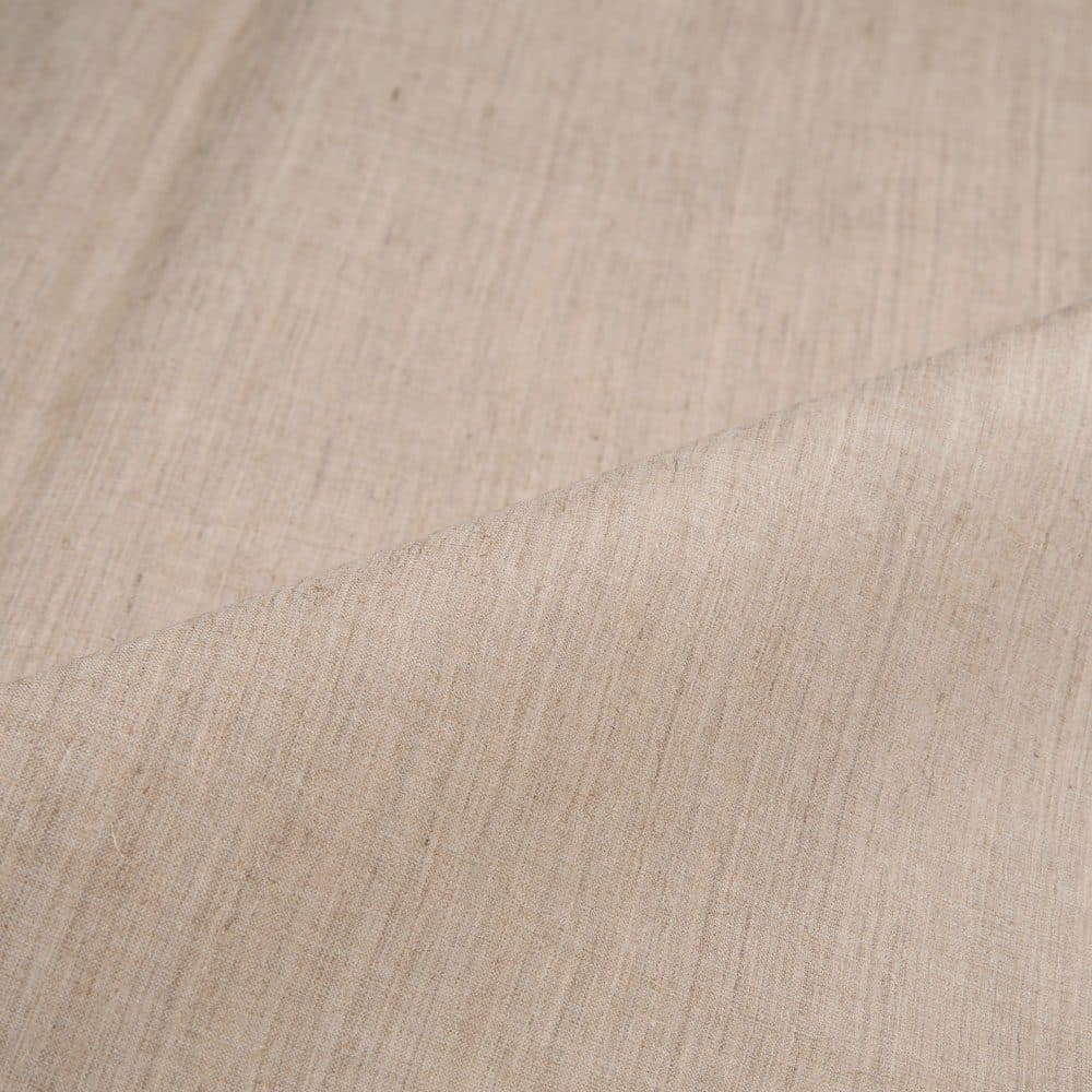 Plain Natural Pure Tussar Silk 78 GSM Handwoven Fabric