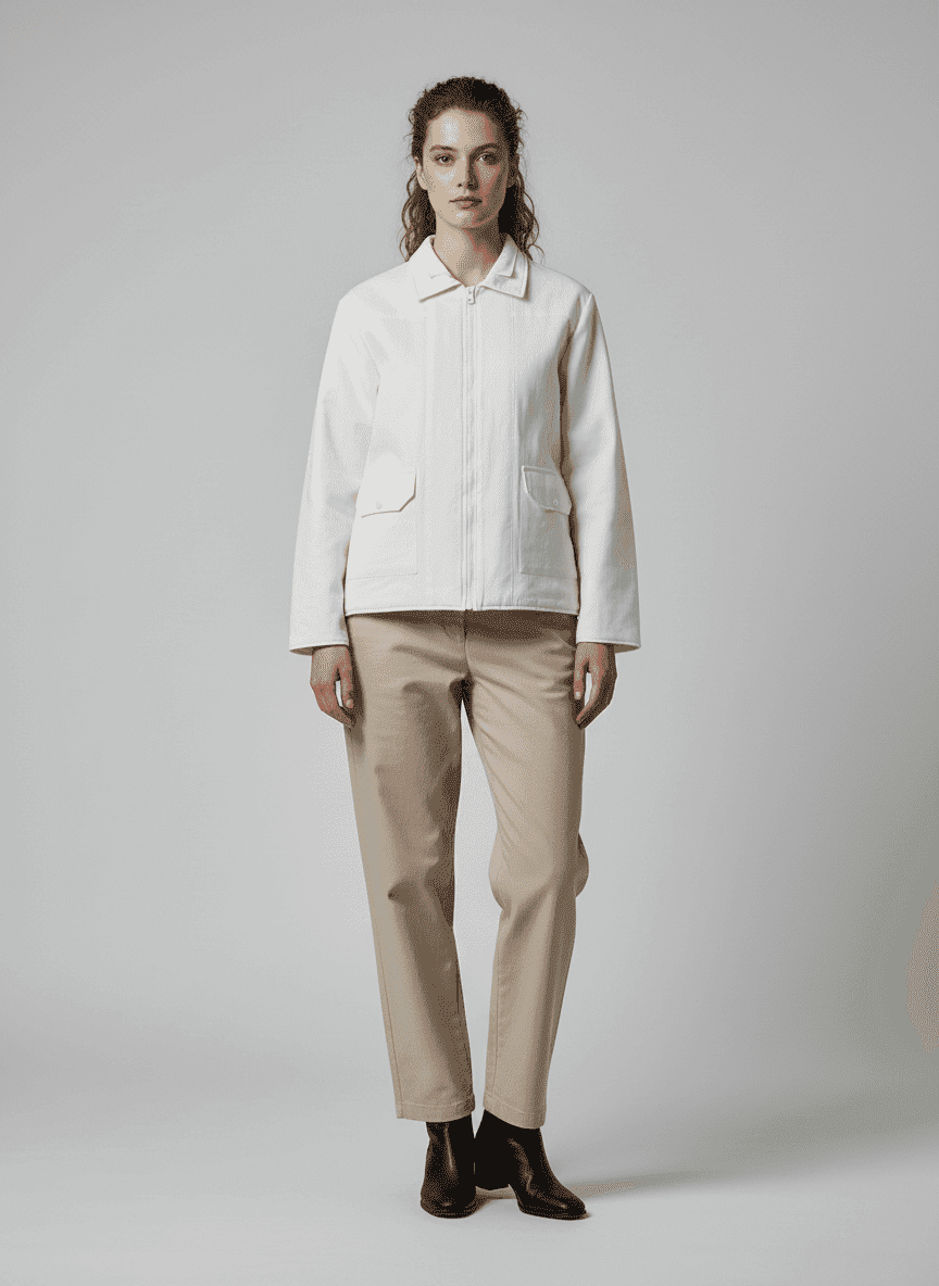 Tailored Shirt Collar Unisex Jacket