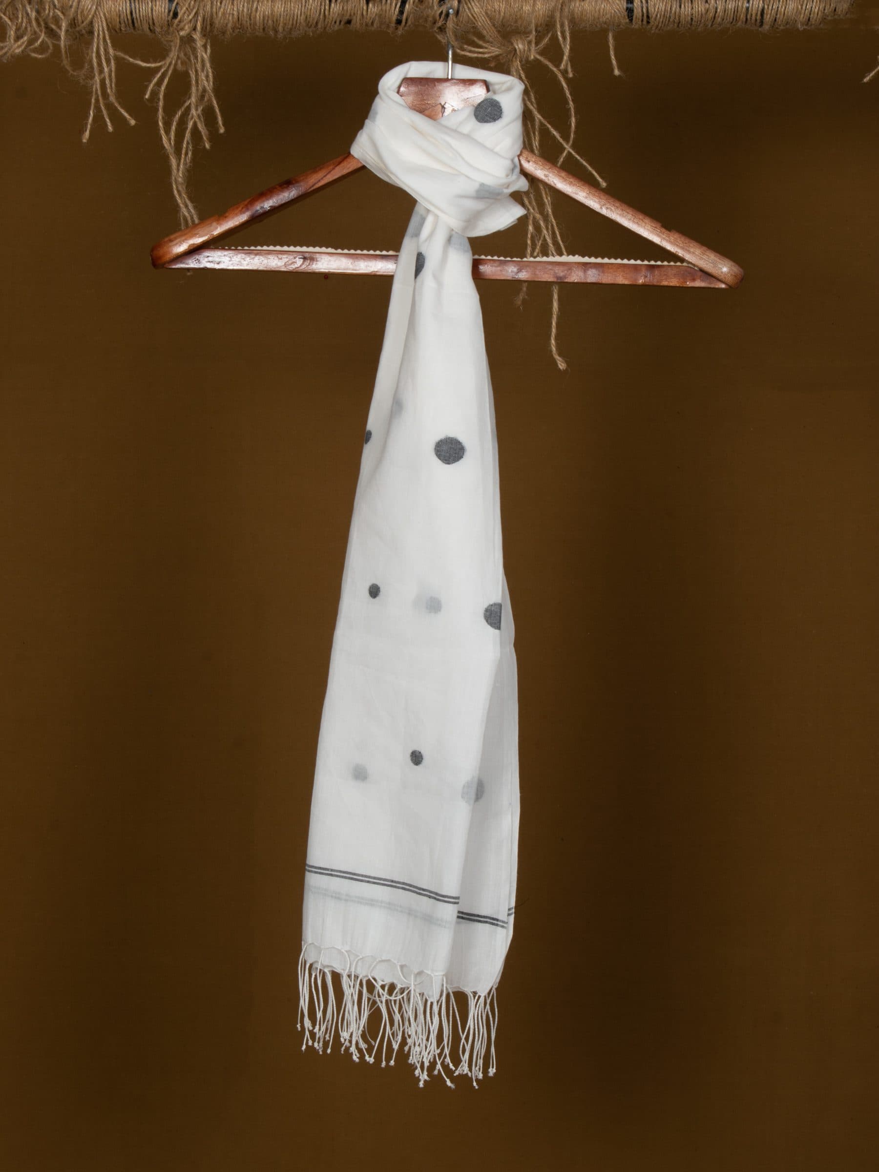 Handmade Pure Handspun Jamdani |Cotton Scarves 16