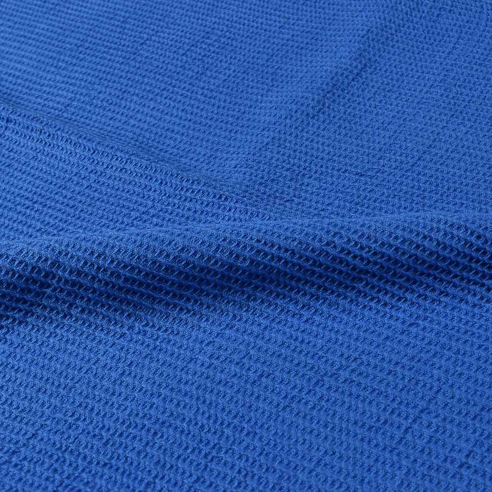 BLUE HONEYCOMB WEAVE PURE COTTON 122 GSM HANDWOVEN FABRIC