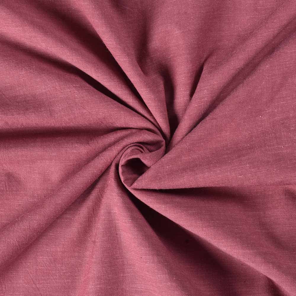Plain Maroon Pure Cotton 92 GSM Handwoven Fabric