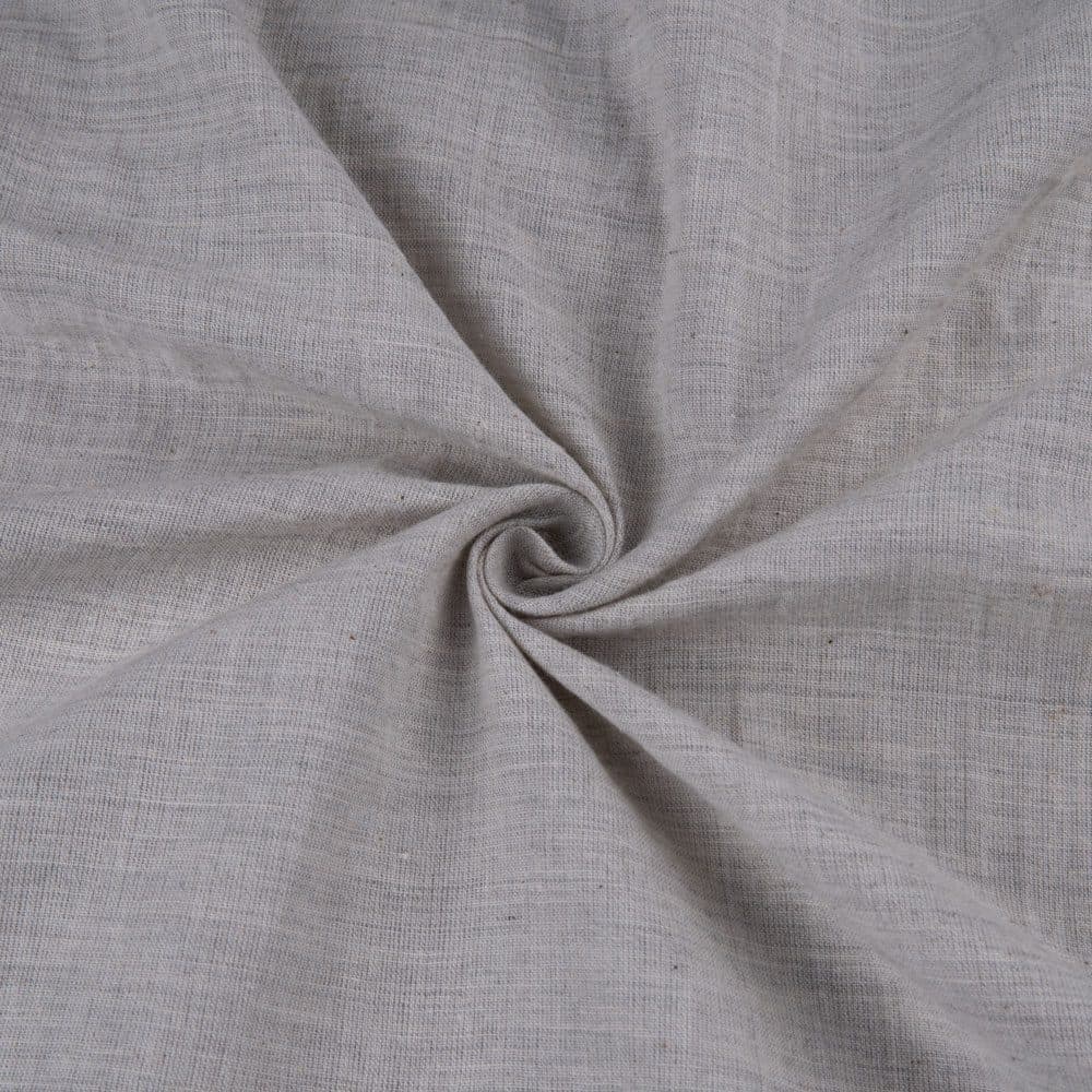 Melange Grey Pure Cotton 90 GSM Handwoven Fabric
