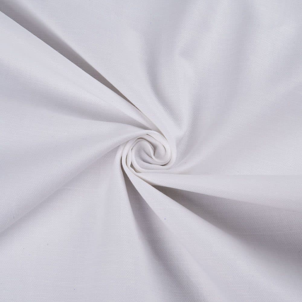 White Muslin Khadi Cotton 190 GSM Fabric - Bleached Dyeable & 35 Inch Width