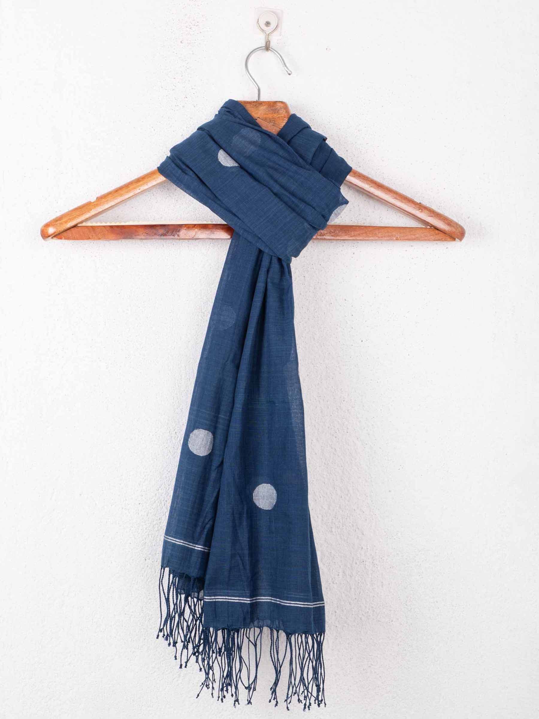 Handwoven Blue Scarf