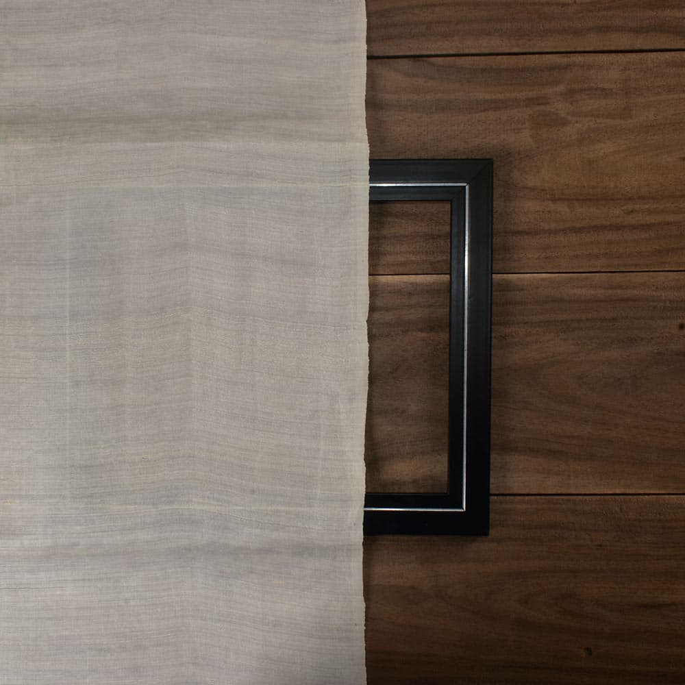 PLAIN NATURAL MULBERRY & MATKA SILK BLEND 80 GSM HANDWOVEN FABRIC