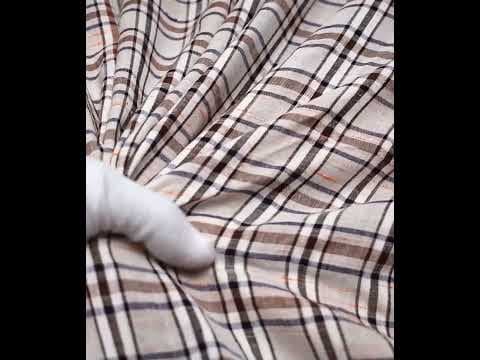 Futki Check Multicolor Khadi Cotton 85 GSM Handwoven Fabric — video