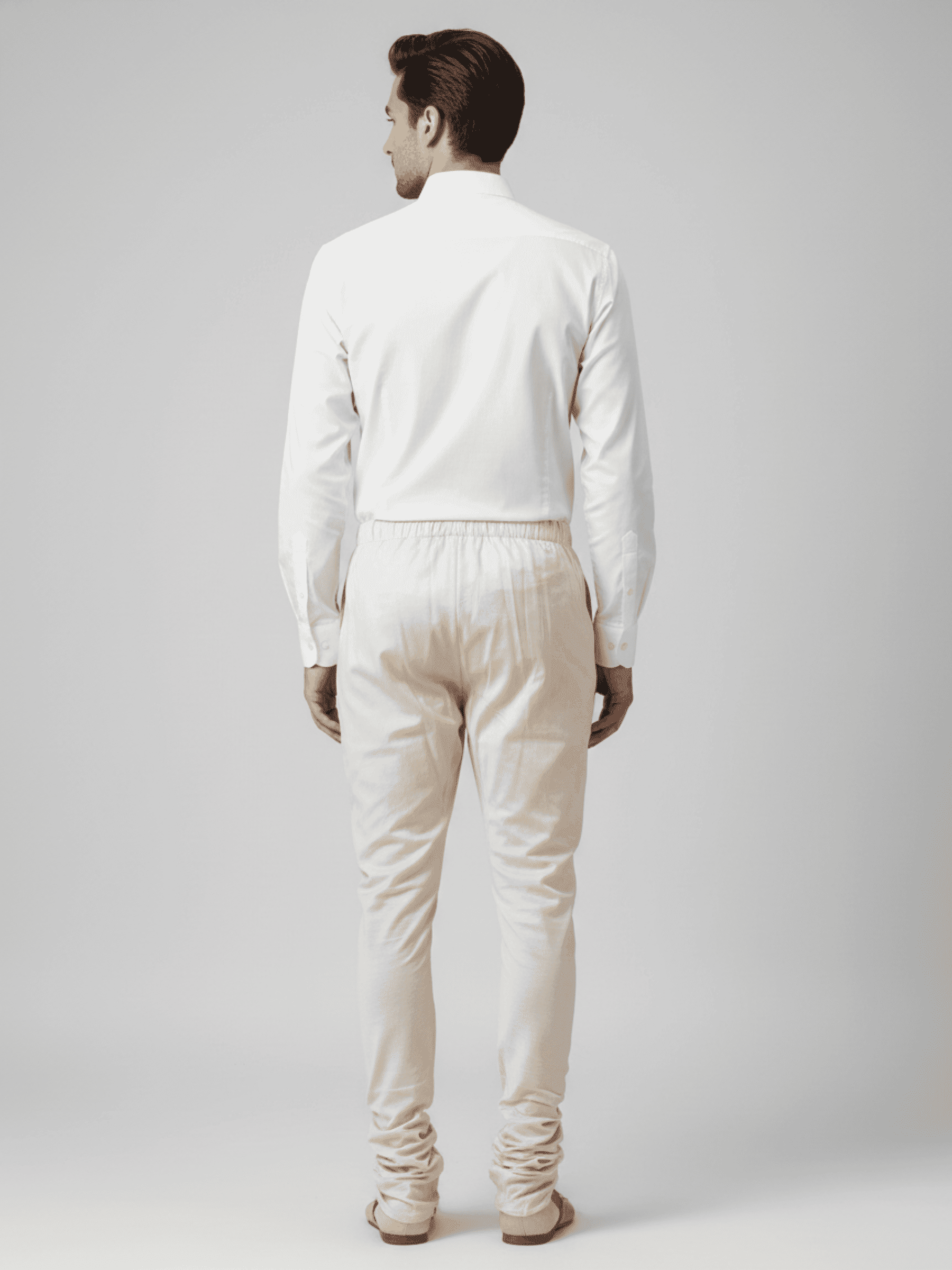 Men's Off-white Churidar Pants