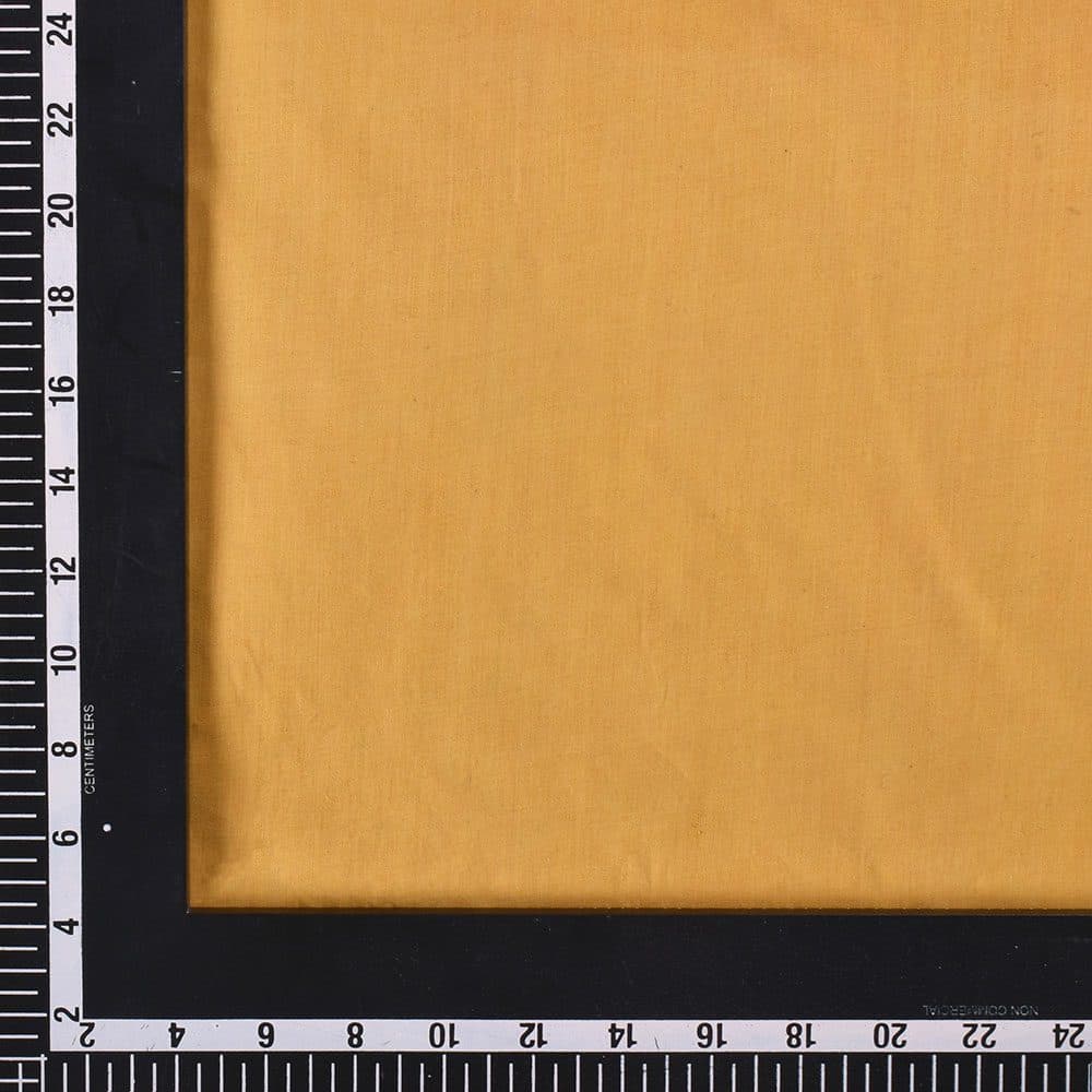 PLAIN YELLOW PURE COTTON 63 GSM HANDWOVEN FABRIC